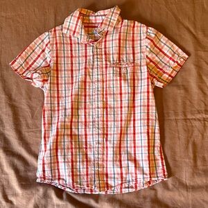 Mayoral Red and White Checkered Shirt